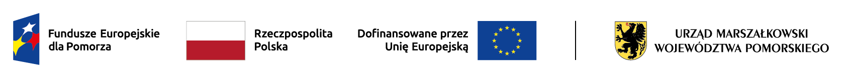 Fundusze Europejskie dla Pomorza · Rzeczpospolita Polska · Unia Europejska EFRR · Województwo Pomorskie